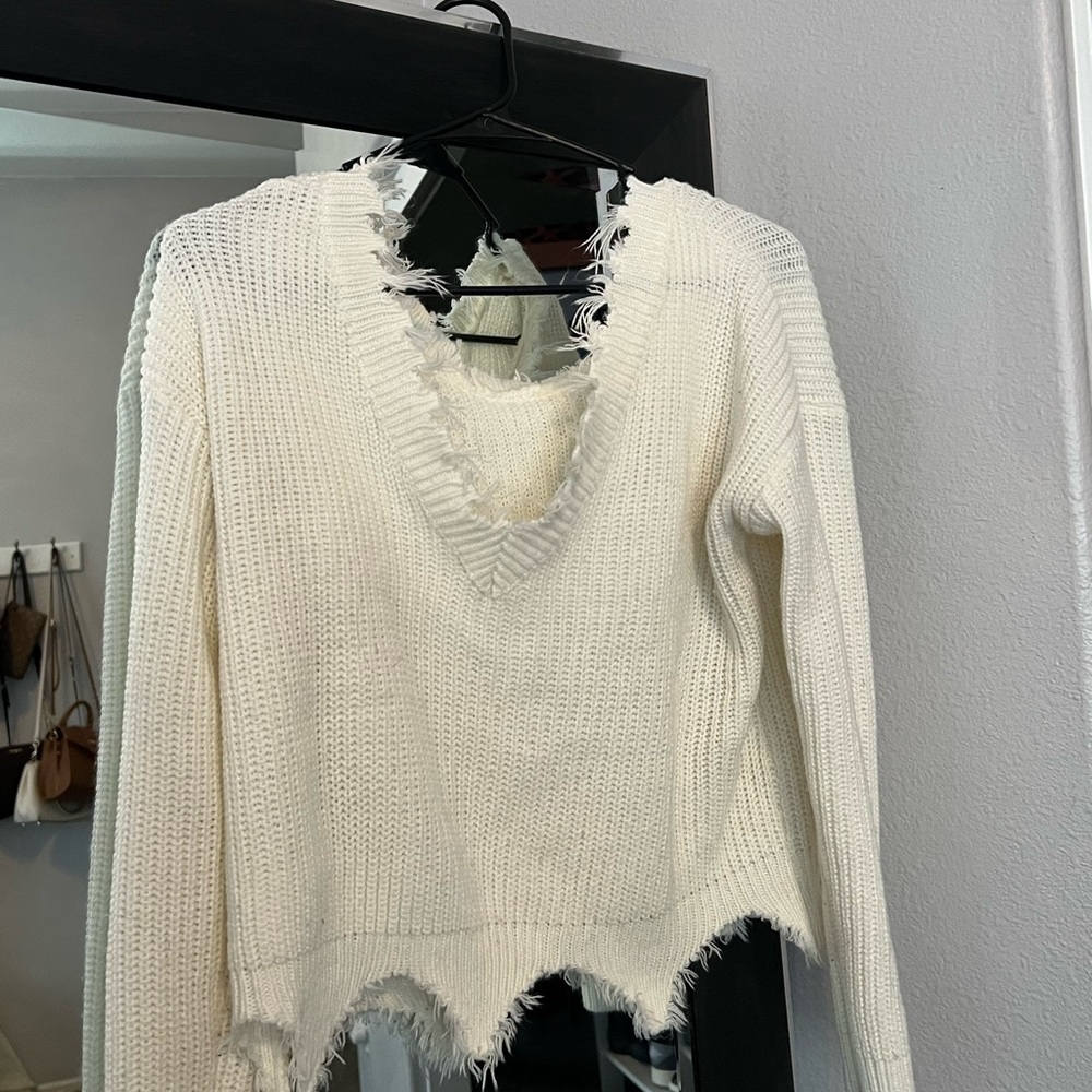Cream sweater